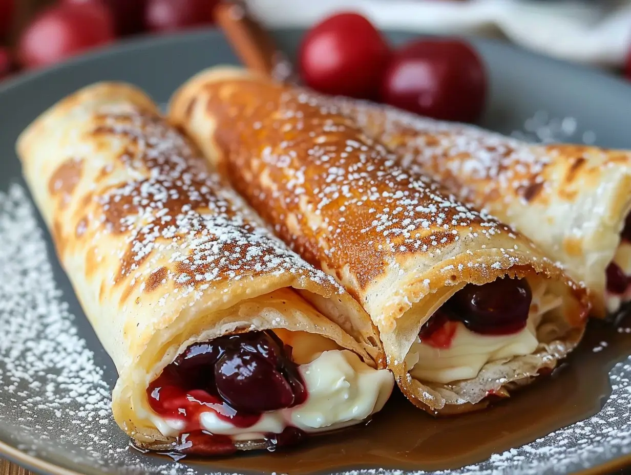 Cherry Cheesecake Chimichangas