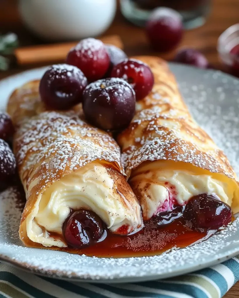 Cherry Cheesecake Chimichangas