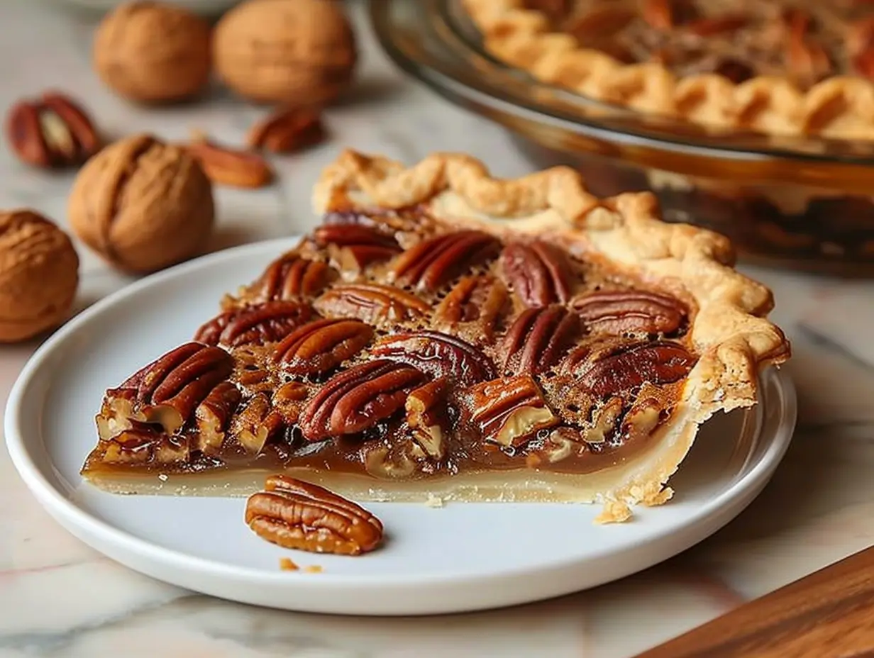 Rich & Decadent Bourbon Brown Butter Pecan Pie