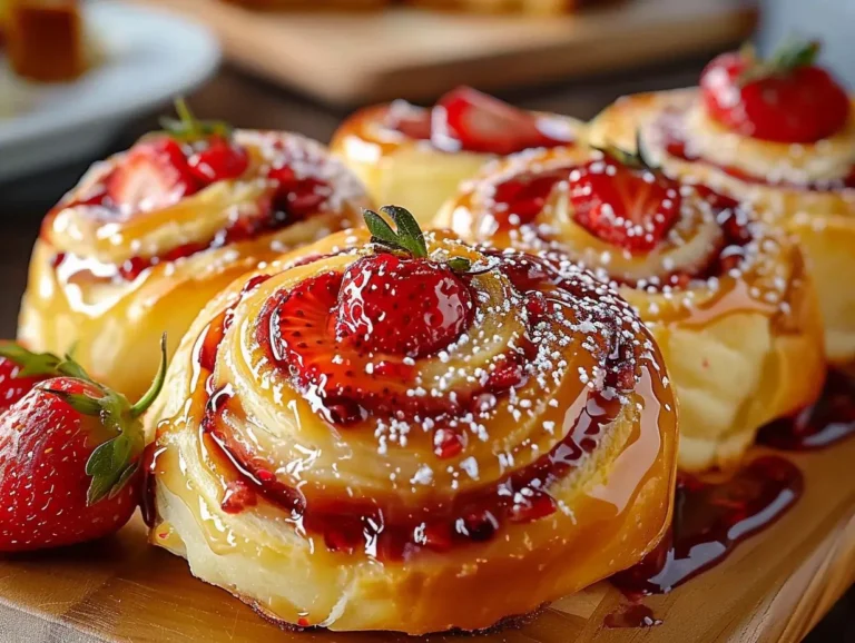 Strawberry Cheesecake Sweet Rolls Recipe