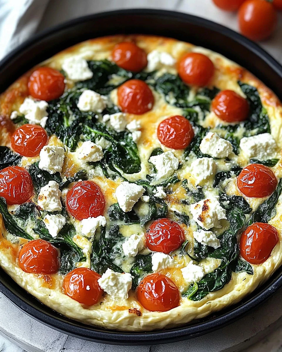 Easy Feta and Spinach Frittata Recipe – Low-Carb & Flavor-Packed