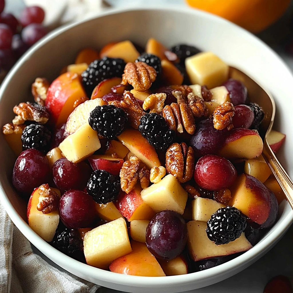 Fruit Salad with Orange Maple Dressing