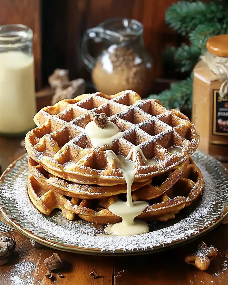 Gingerbread Waffles – A Warm and Spiced Holiday Breakfast