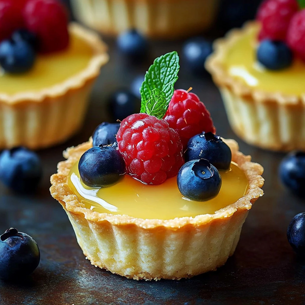 Lemon Curd Mini Tarts with Berries