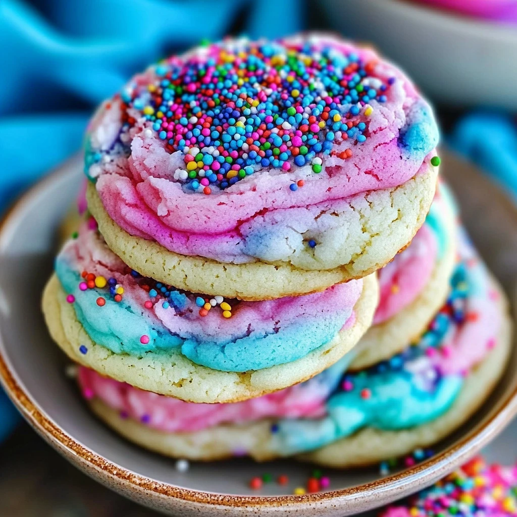 Rainbow Tie-Dye Cookies