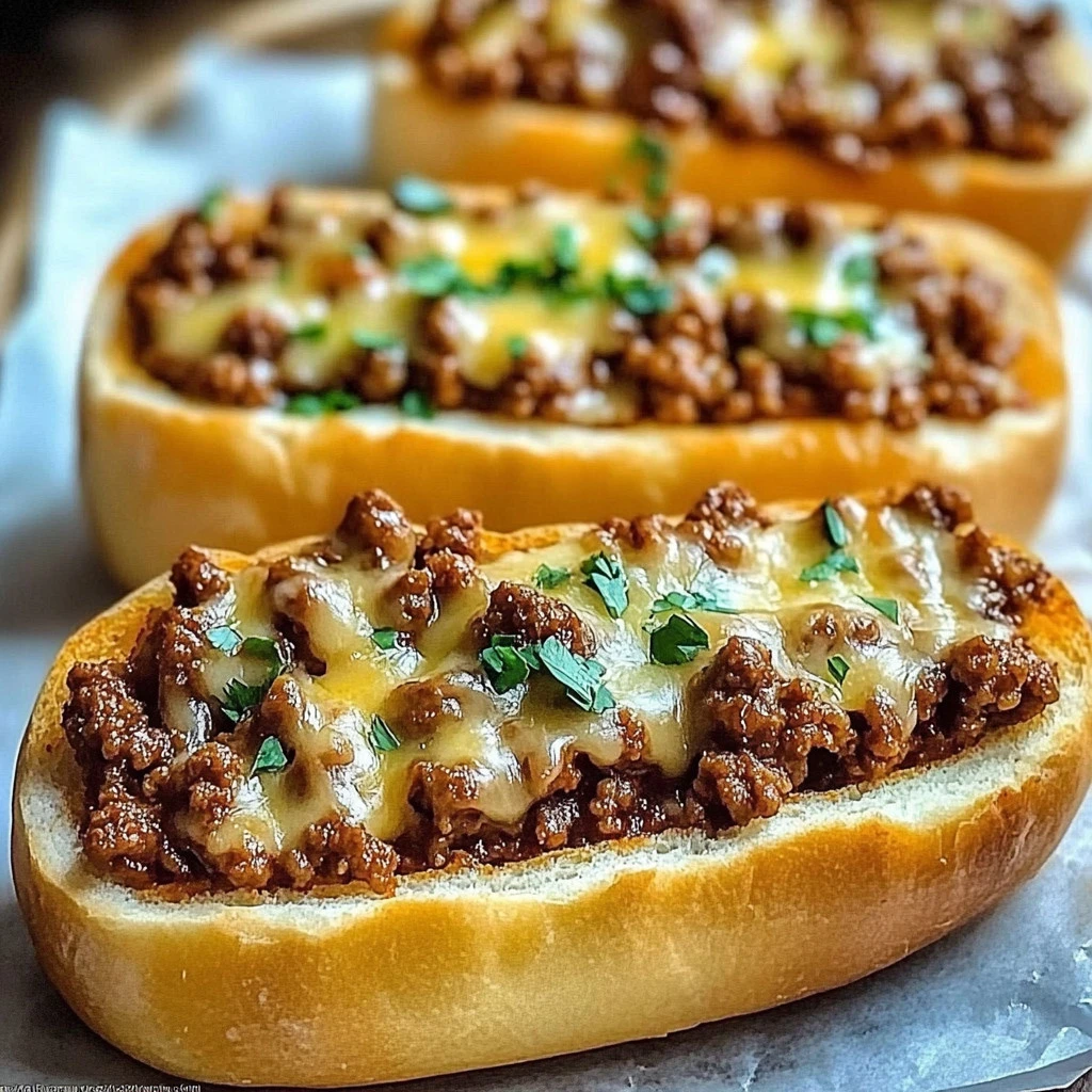 Sloppy Joe Cheesy Bread