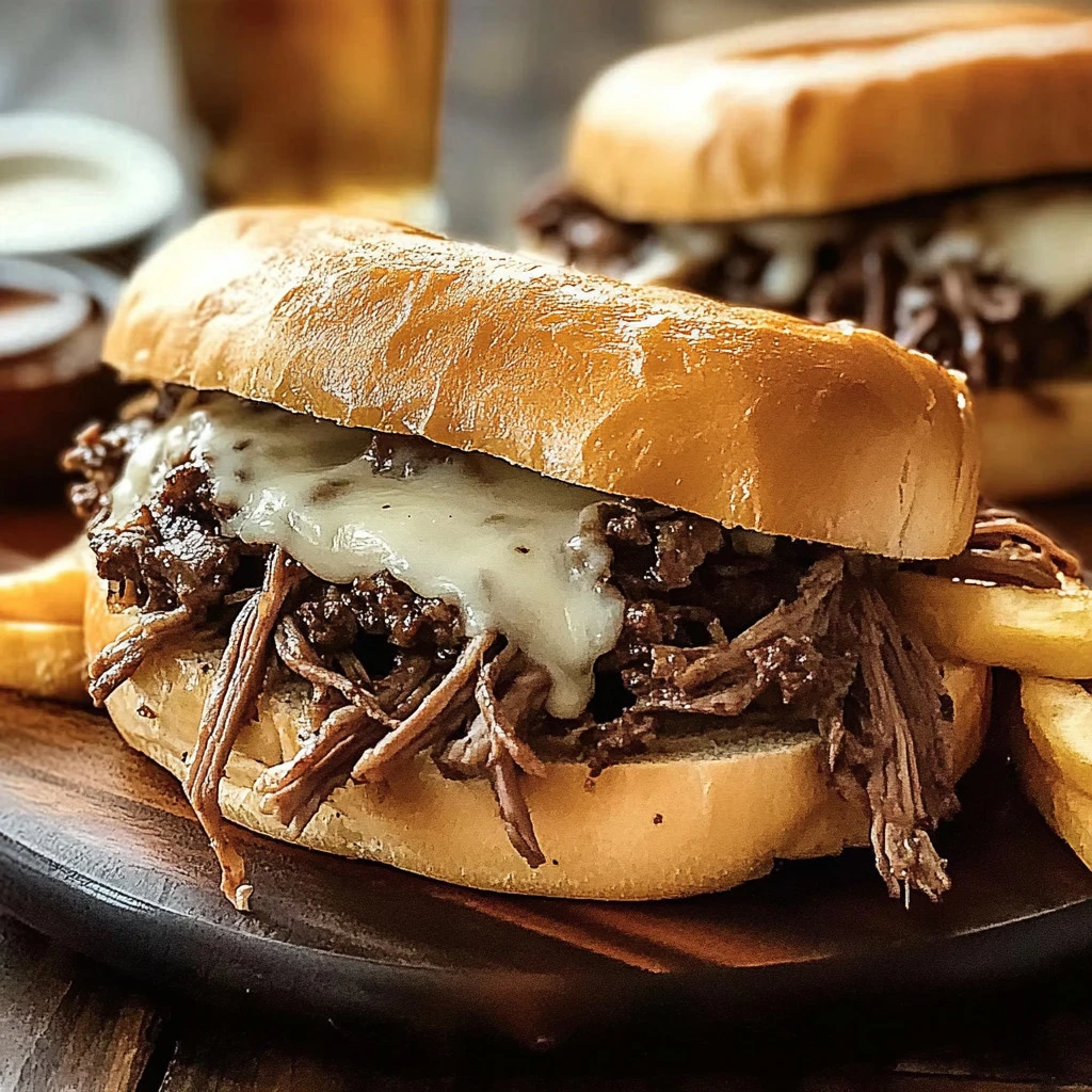 Slow Cooker French Dip Sandwiches