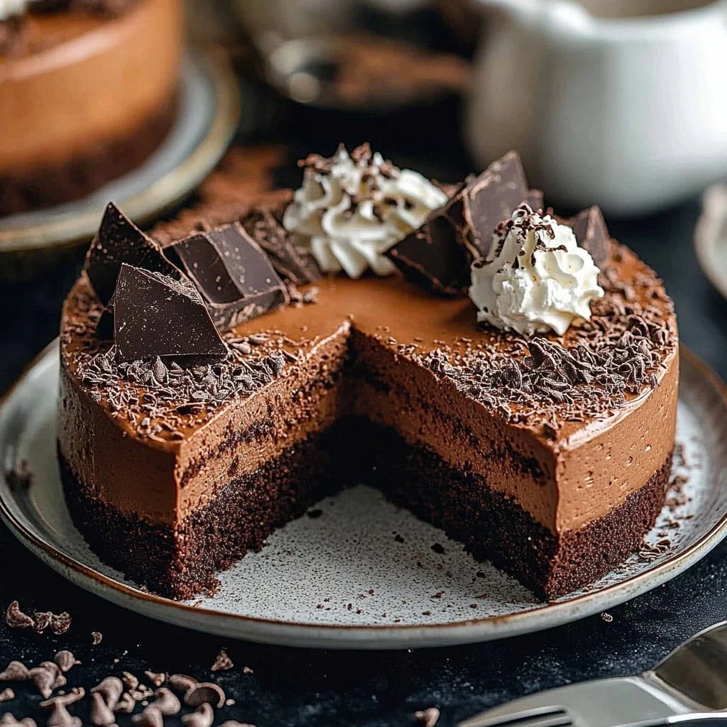 Easy Chocolate Mousse Cake