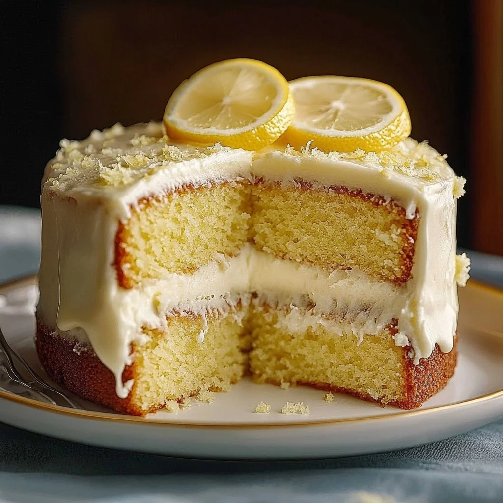 Lemon Layer Cake With Cream Cheese Frosting