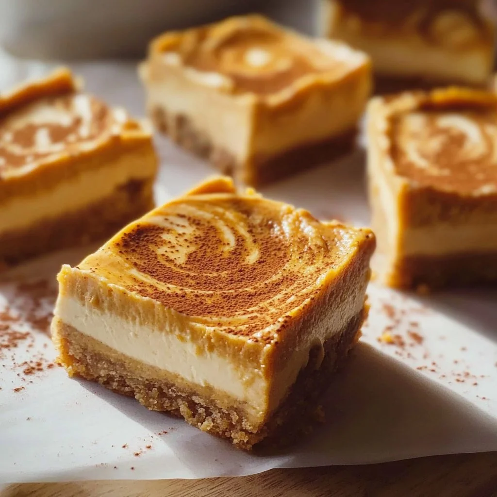 Pumpkin Spice Cheesecake Bars