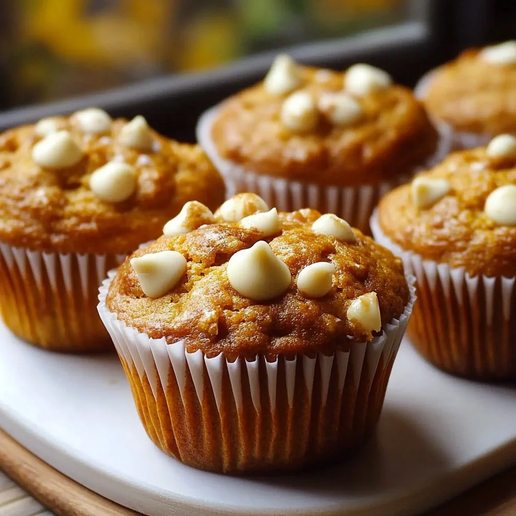 Pumpkin White Chocolate Muffins