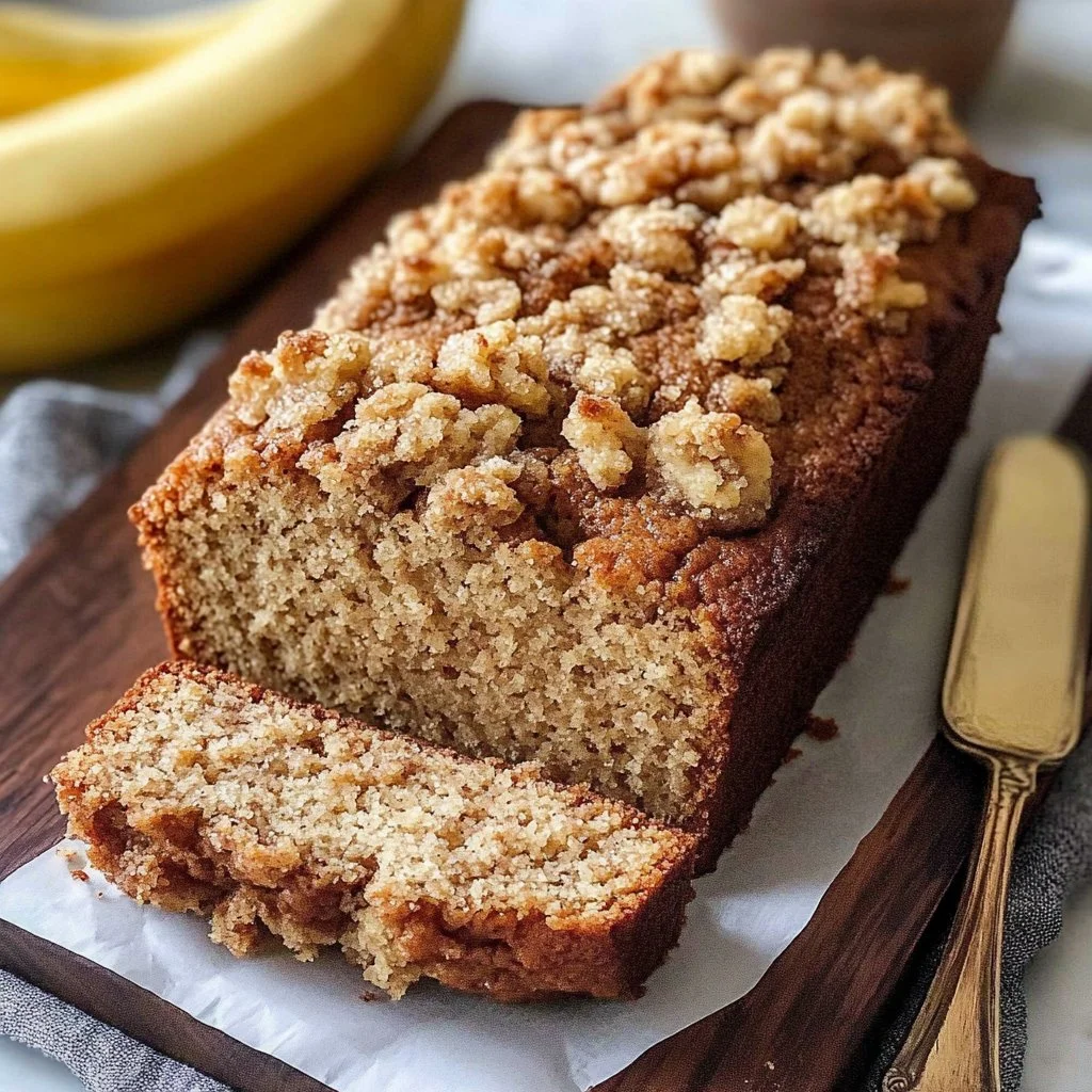 Banana Bread with Brown Butter Streusel