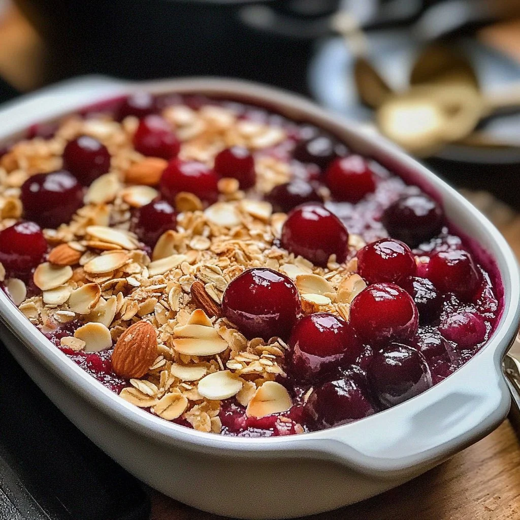 Cherry Almond Crisp