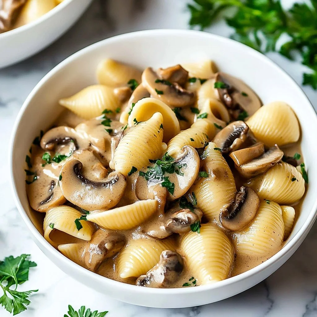 Creamy Mushroom Stroganoff