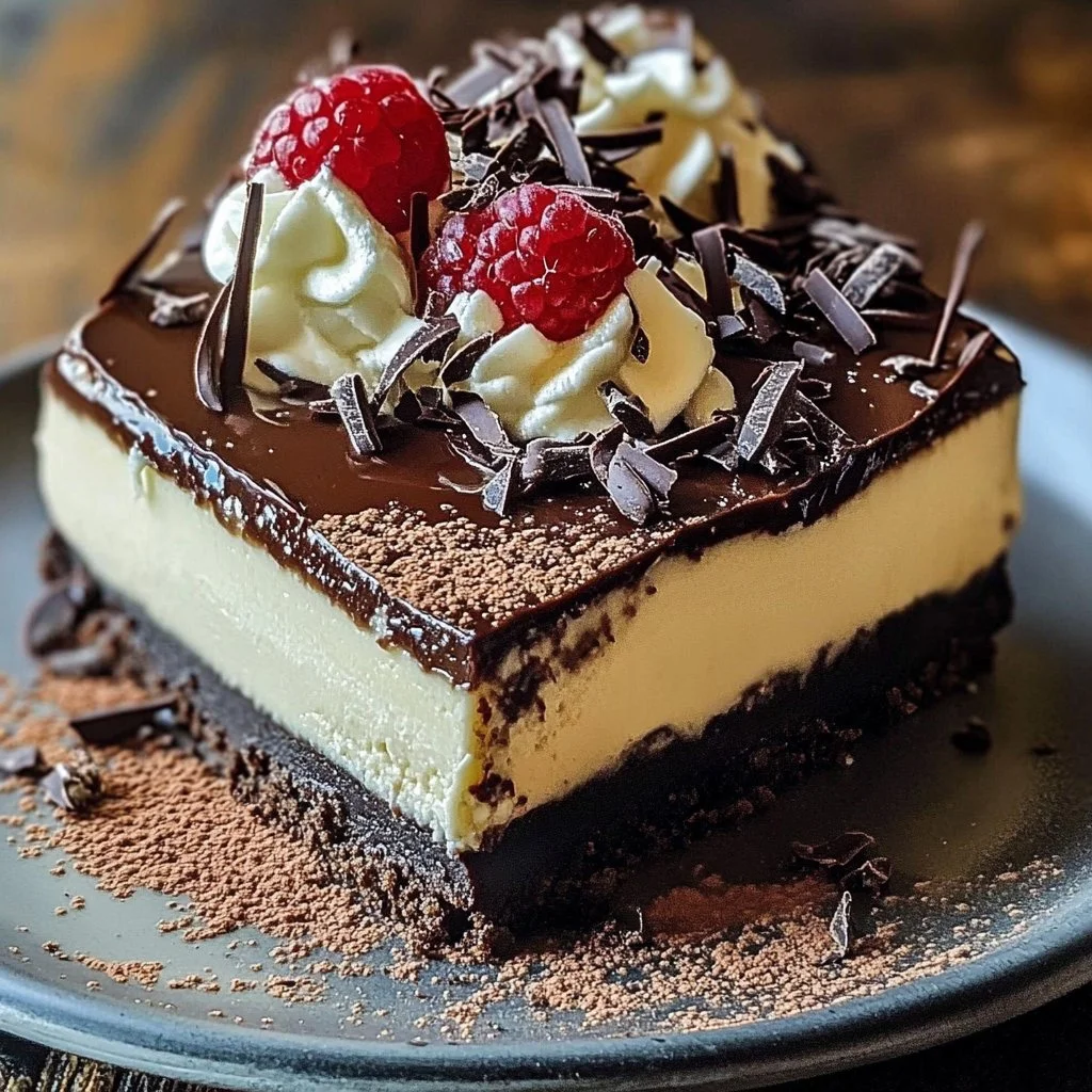 Decadent Brownie Bottom Cheesecake