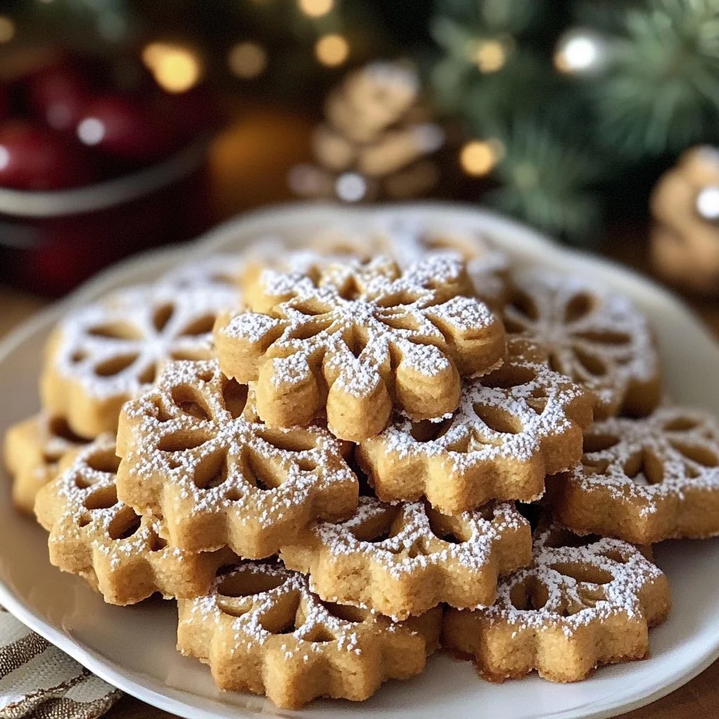 Gingerbread Linzer Cookies
