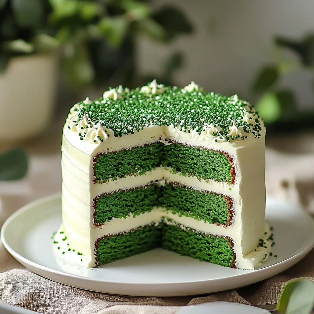Irresistible Green Velvet Cake