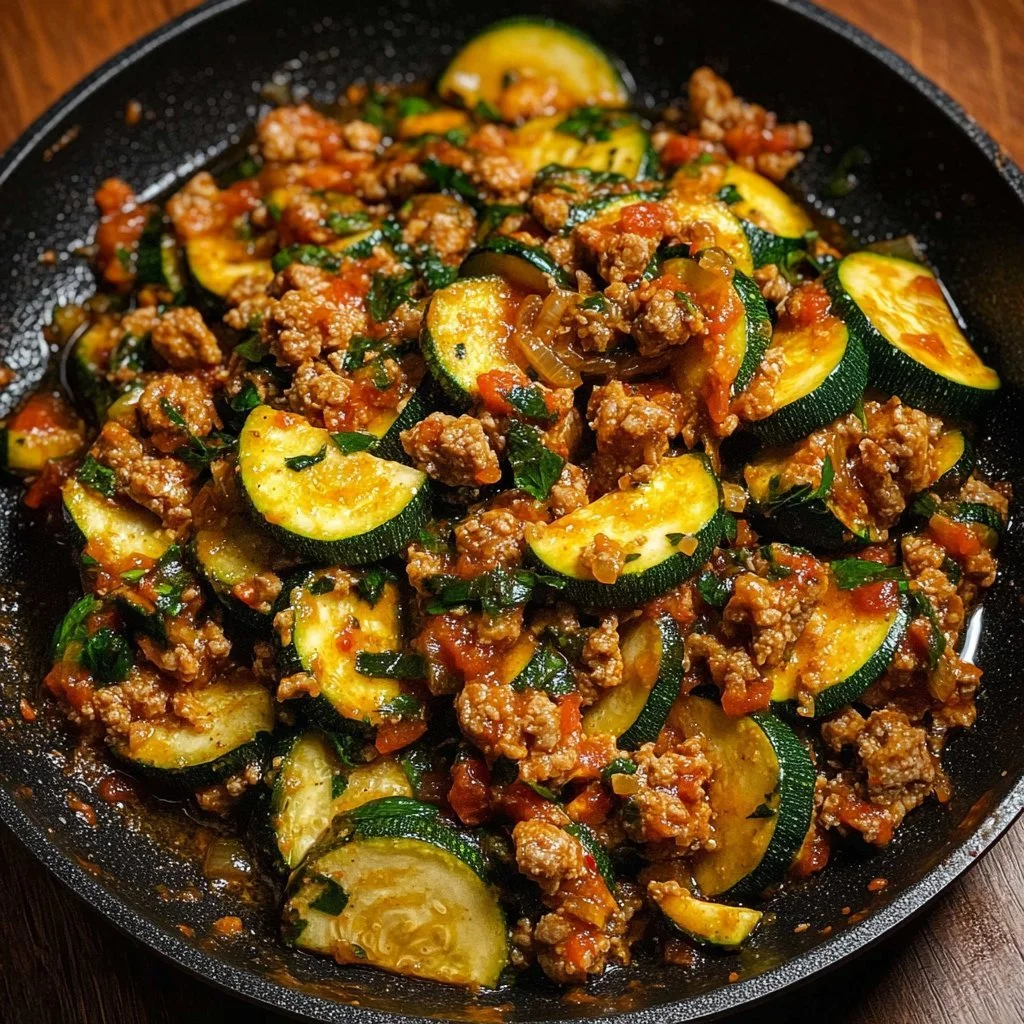 Low Carb Turkey Zucchini Skillet