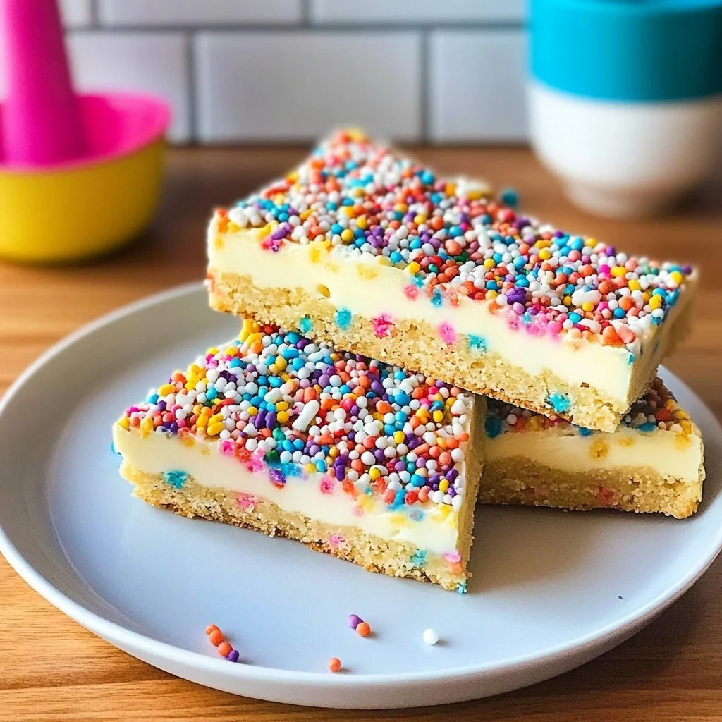 No-Bake Fairy Bread Slice