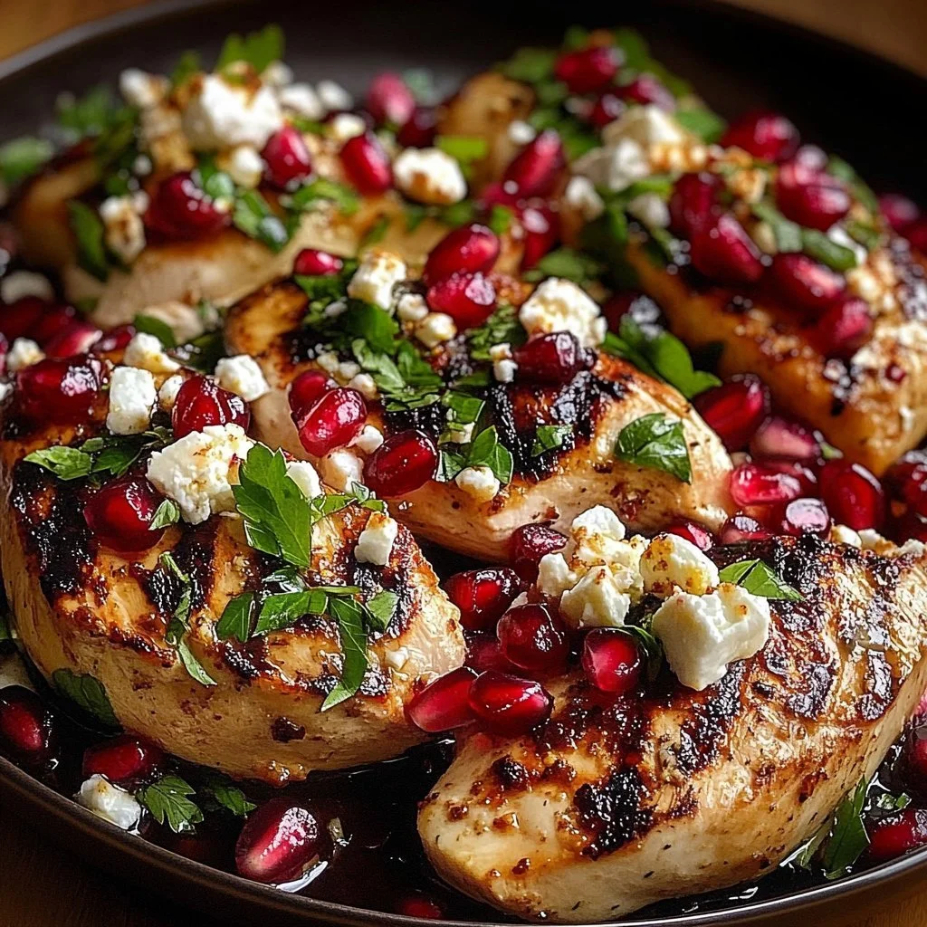 One-Pan Chicken Feta Pomegranate