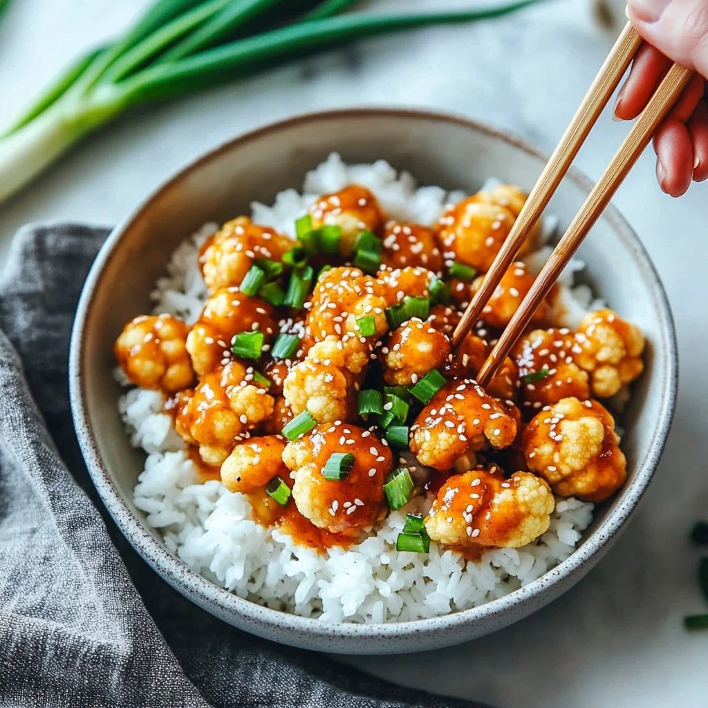 Orange Cauliflower Bowls