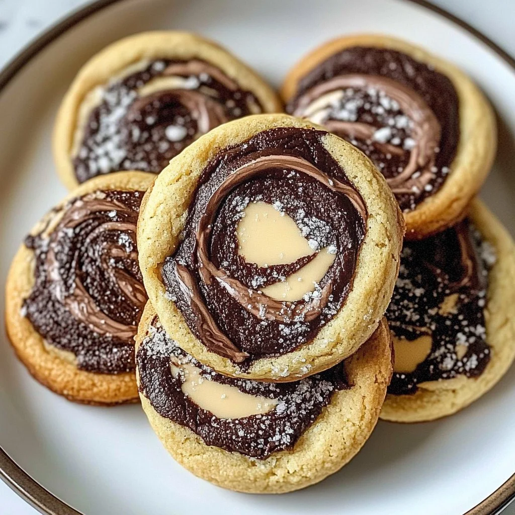 Peanut Butter Brownie Swirl Cookies