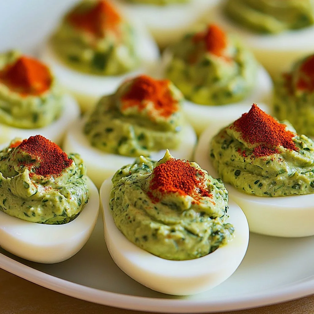 Pesto Deviled Eggs