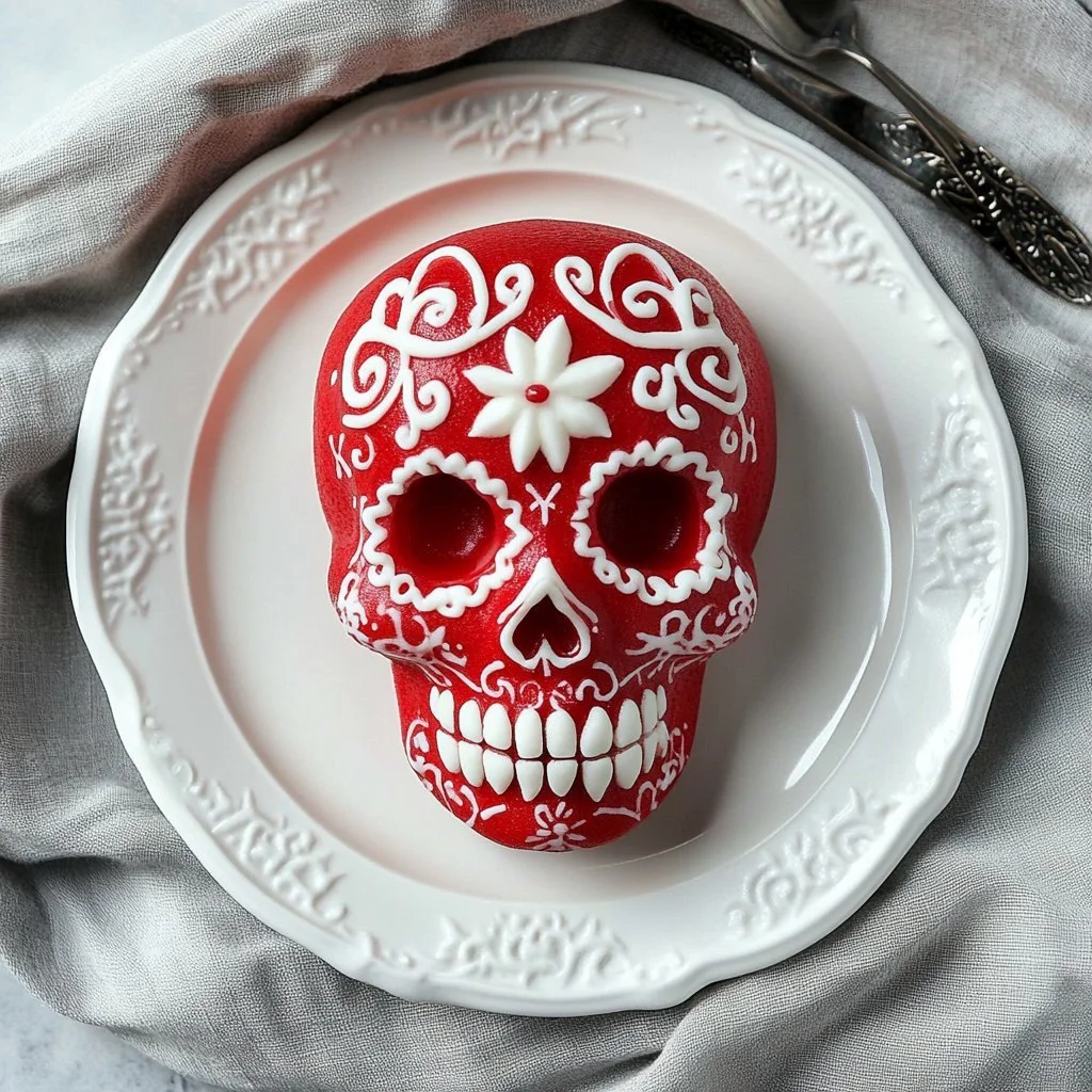 Sinfully Delicious Red Velvet Skull Cakes
