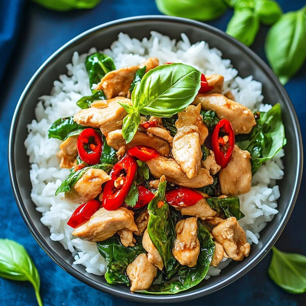 Thai Basil Chicken Bowls