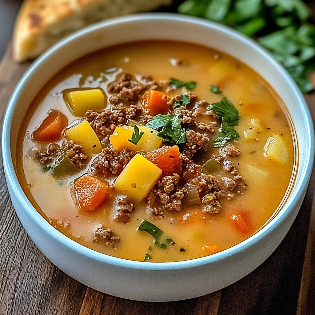 Ultimate Cheeseburger Soup