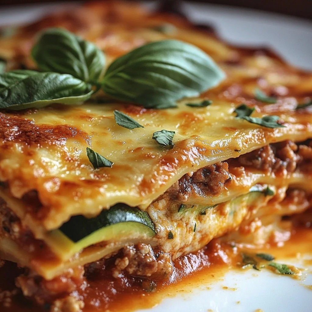 Zucchini Lasagna with Turkey