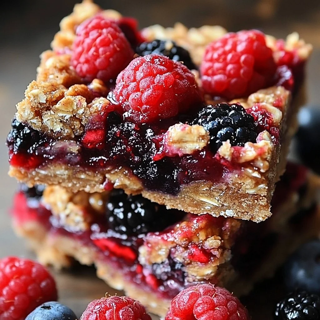 Berry Oatmeal Snack Bars