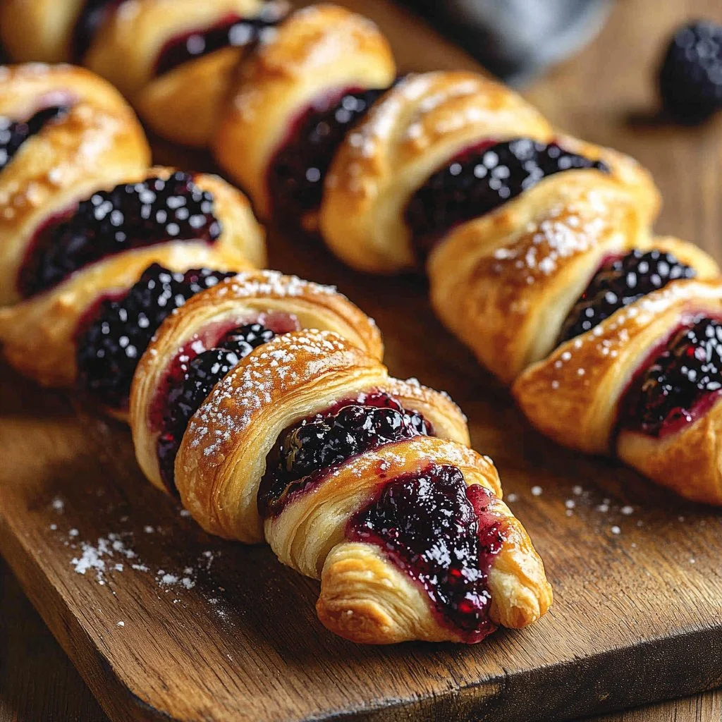 Blackberry Goat Cheese Puff Pastry