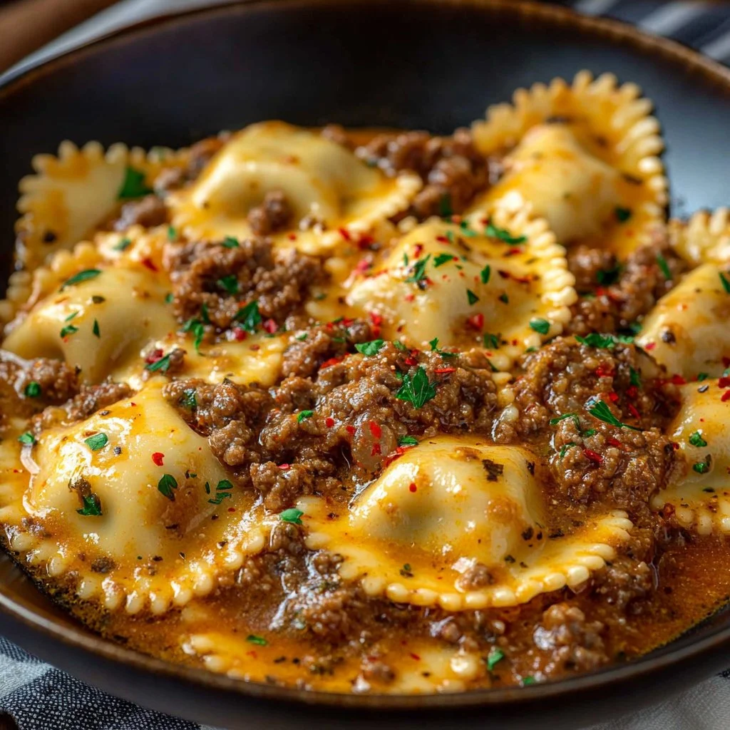 Cajun Sausage Ravioli Pasta