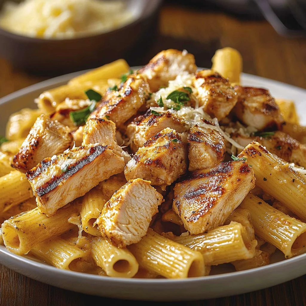 Creamy Rigatoni Alfredo Cajun