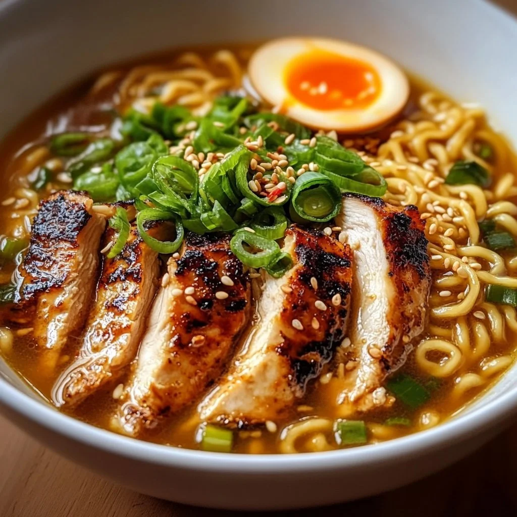 Fiery Chicken Ramen with Garlic