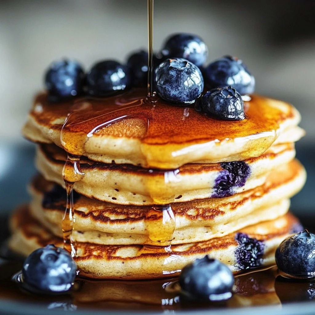 Fluffiest Blueberry Pancakes