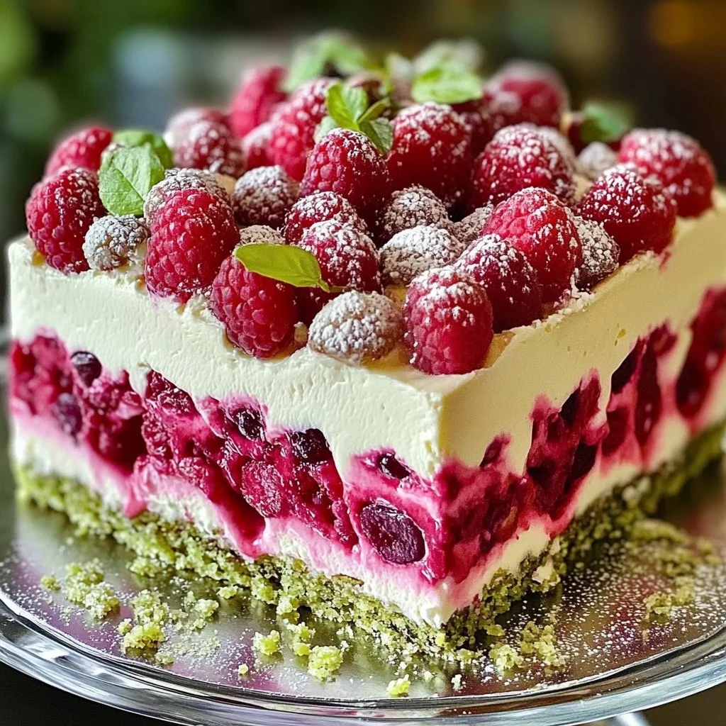 Heavenly Pistachio Raspberry Dream Cake for Every Celebration