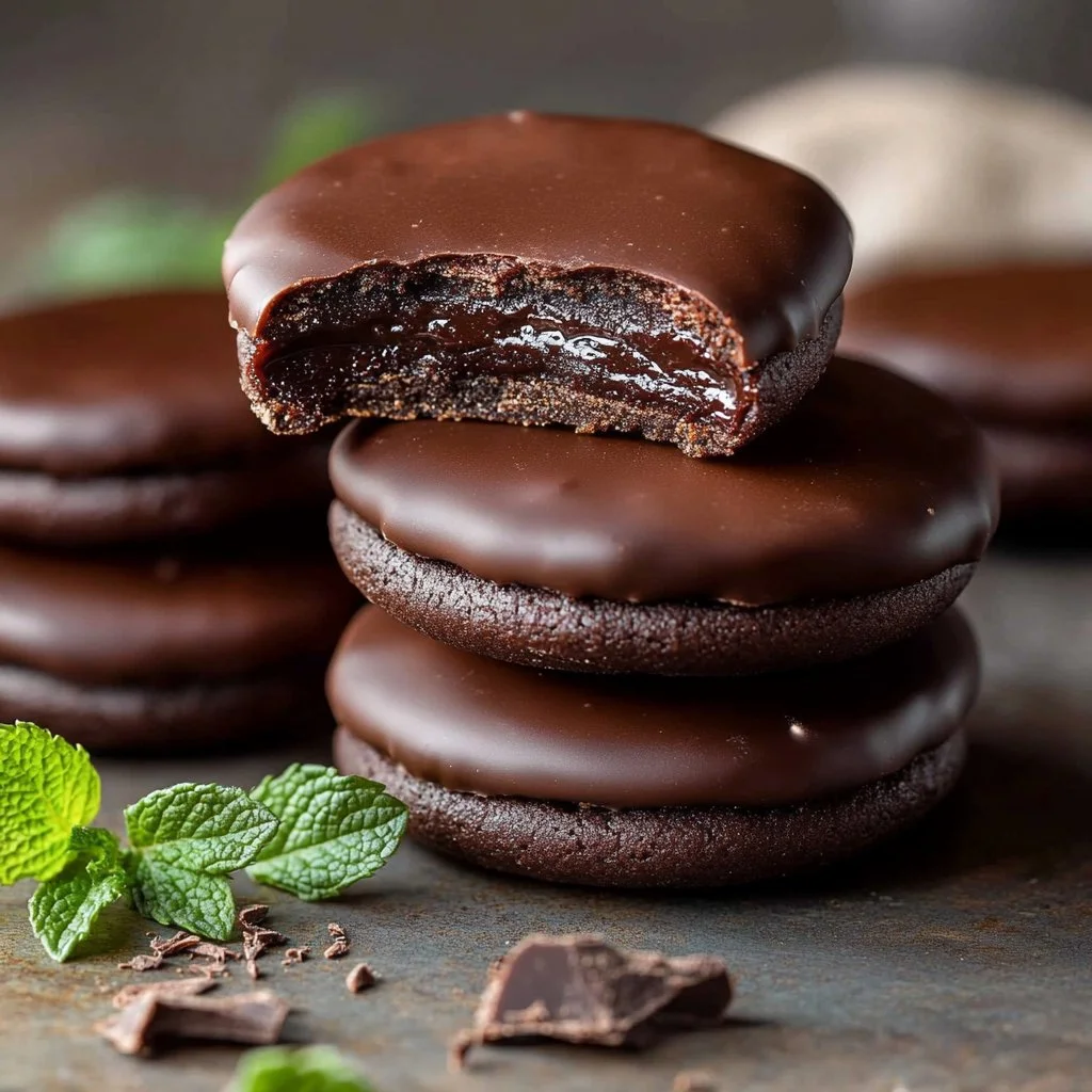 Homemade Thin Mint Cookies