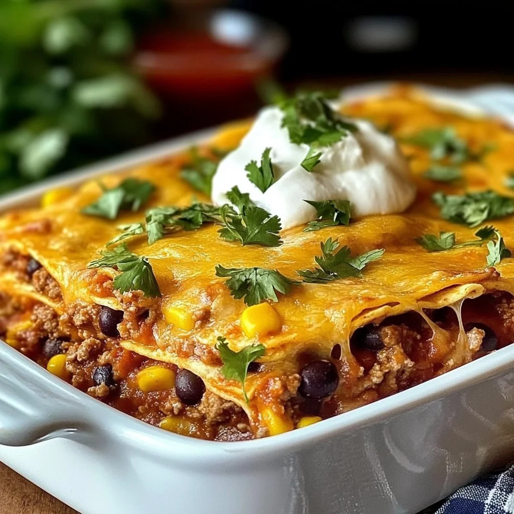 Layered Burrito Casserole