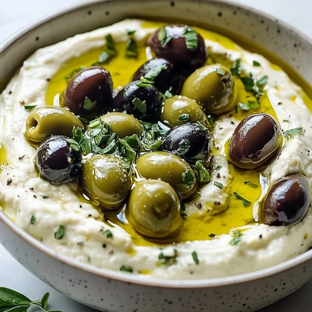 Marinated Olives with Whipped Feta