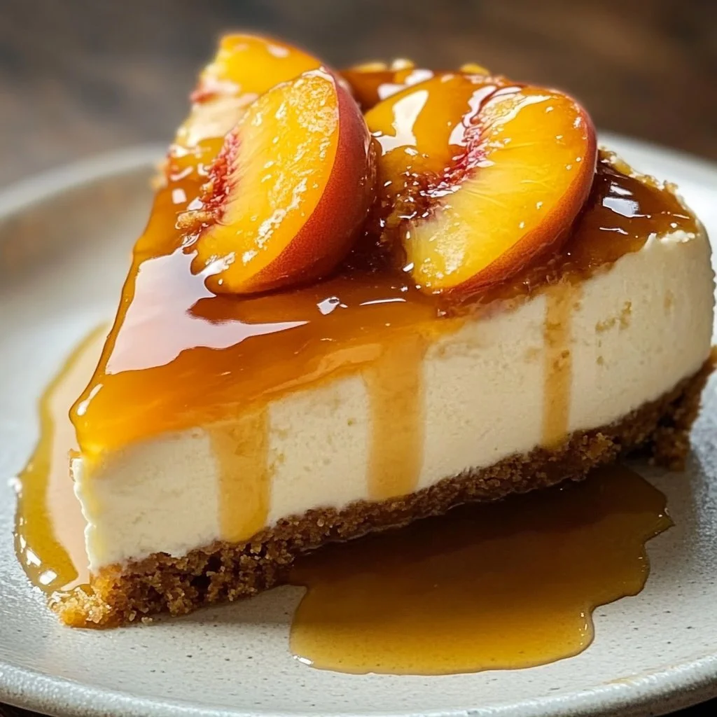 Peach Cobbler Cheesecake Fusion