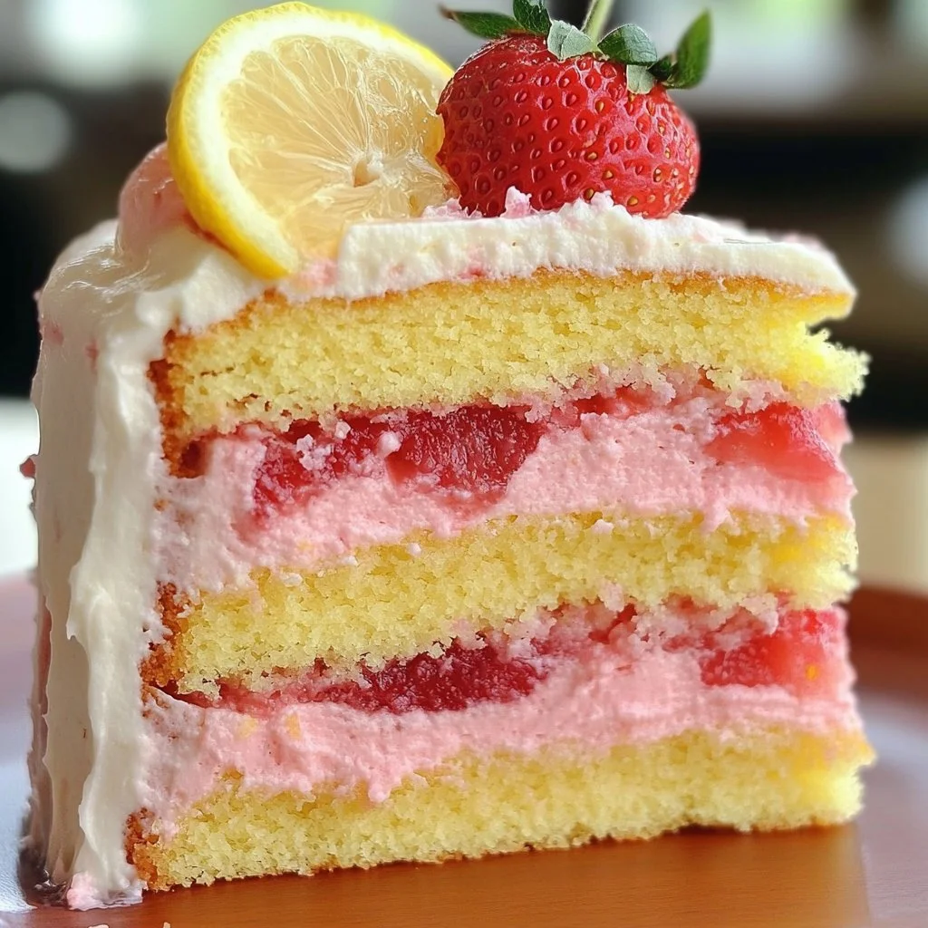 Strawberry Lemonade Cake