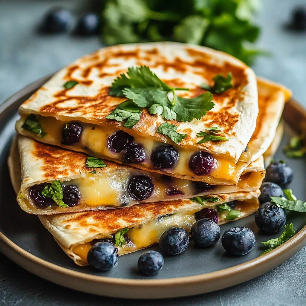 Blueberry Breakfast Quesadillas