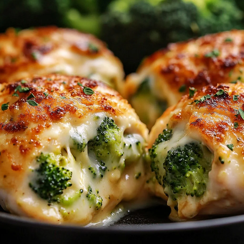 Broccoli and Cheese Stuffed Chicken