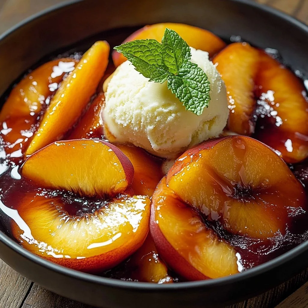 Caramelized Skillet Peaches