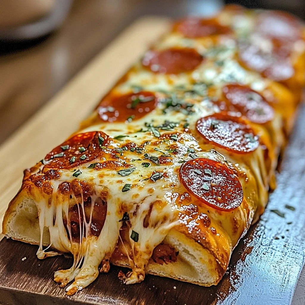 Cheesy Pepperoni Stromboli