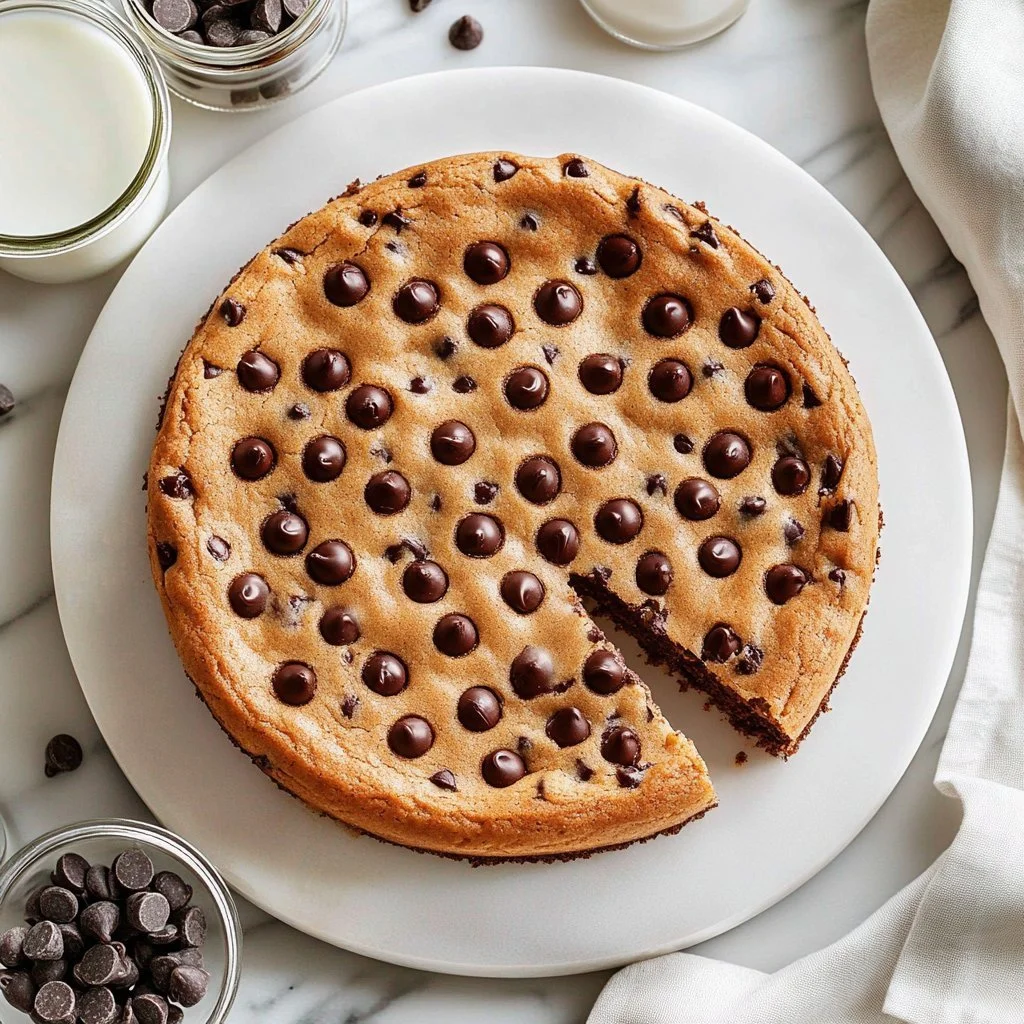 Chocolate Chip Cookie Pizza
