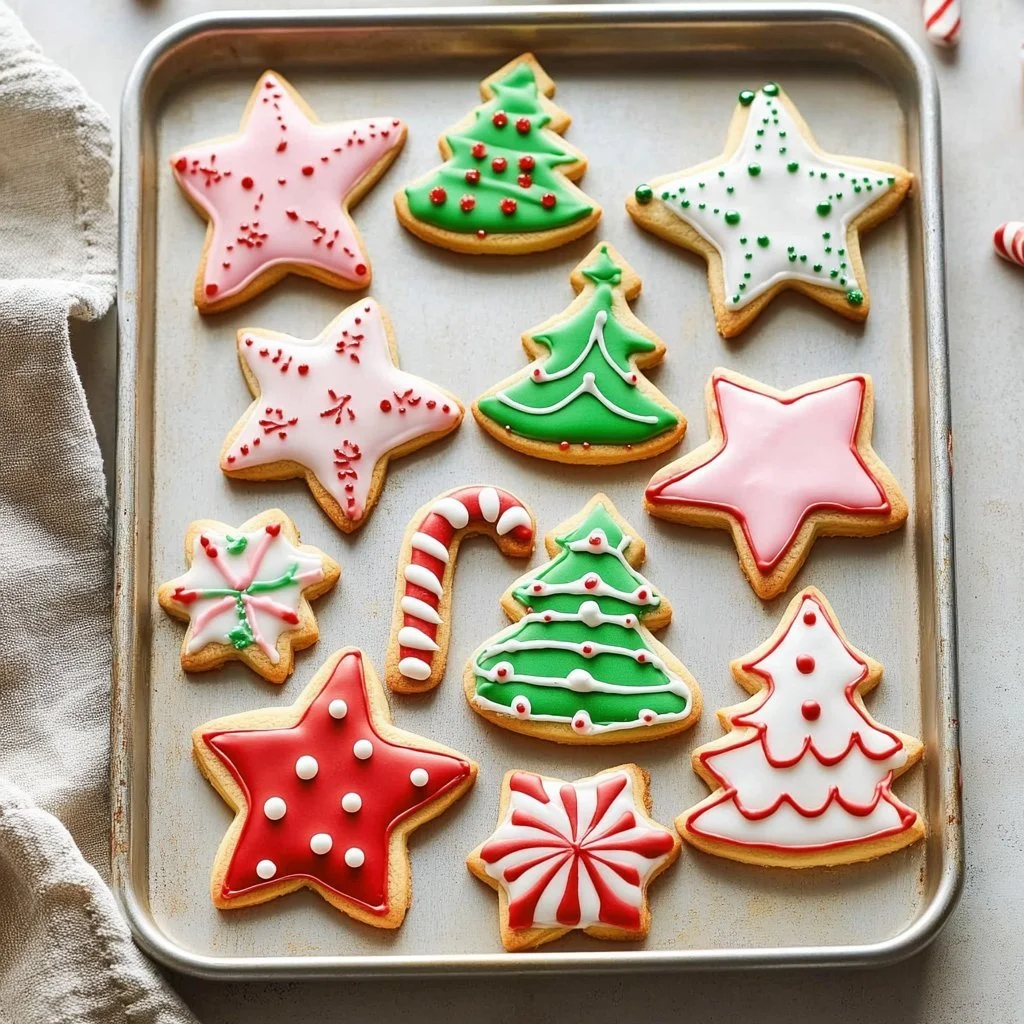Christmas Sugar Cookies Recipe with Easy Icing