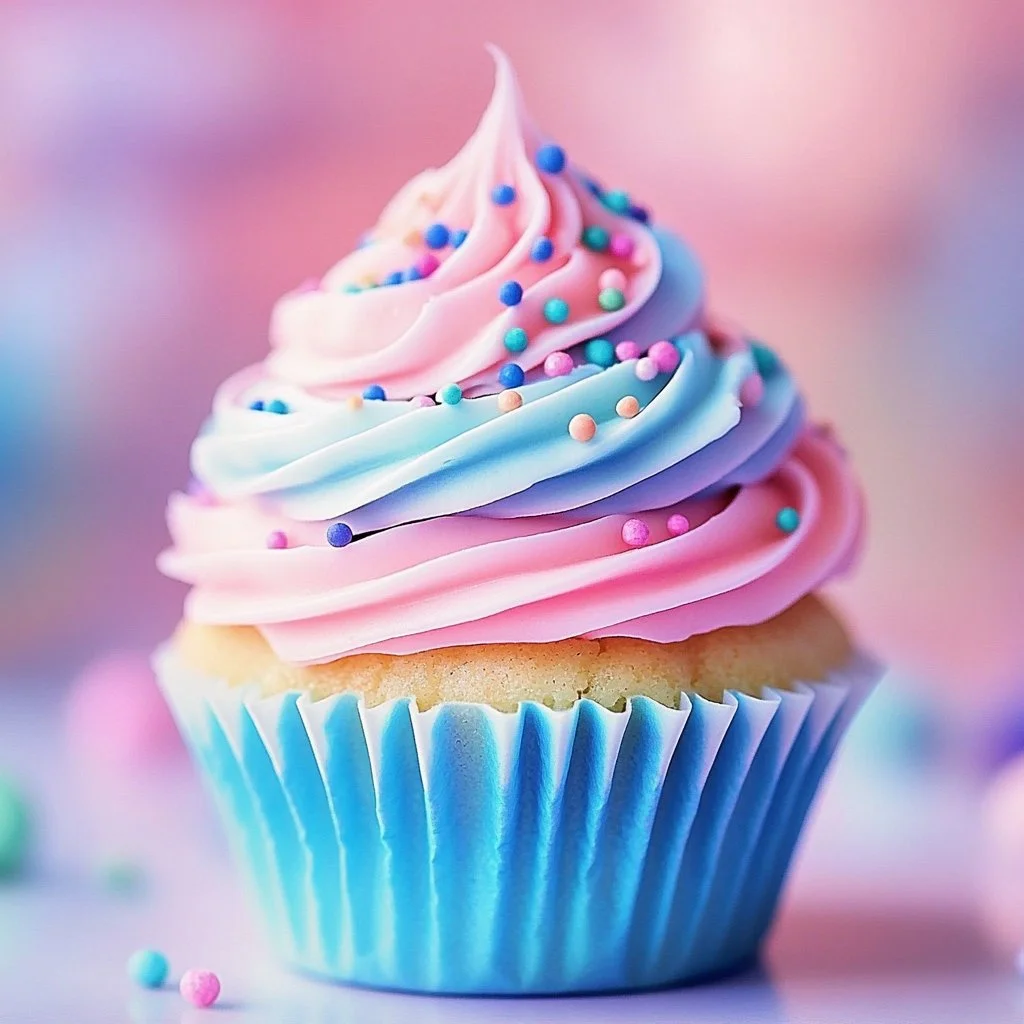 Cotton Candy Cupcakes